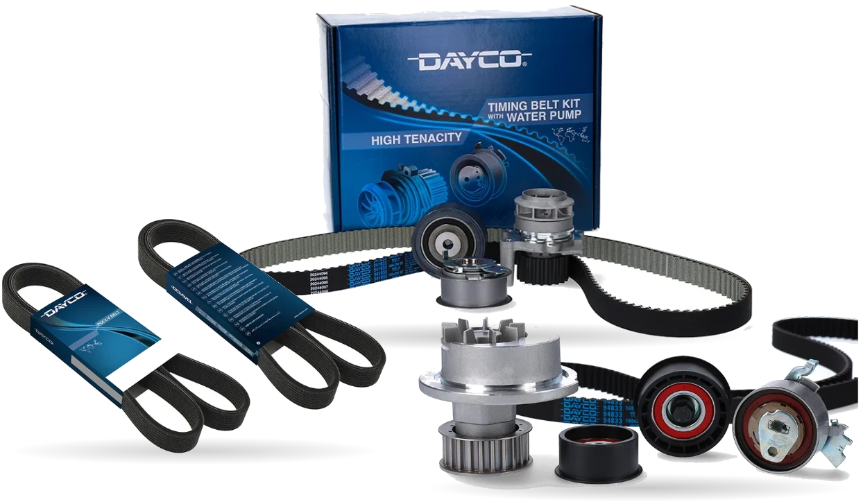 DAYCO triger seti, su pompalı triger seti ve kanallı kayış